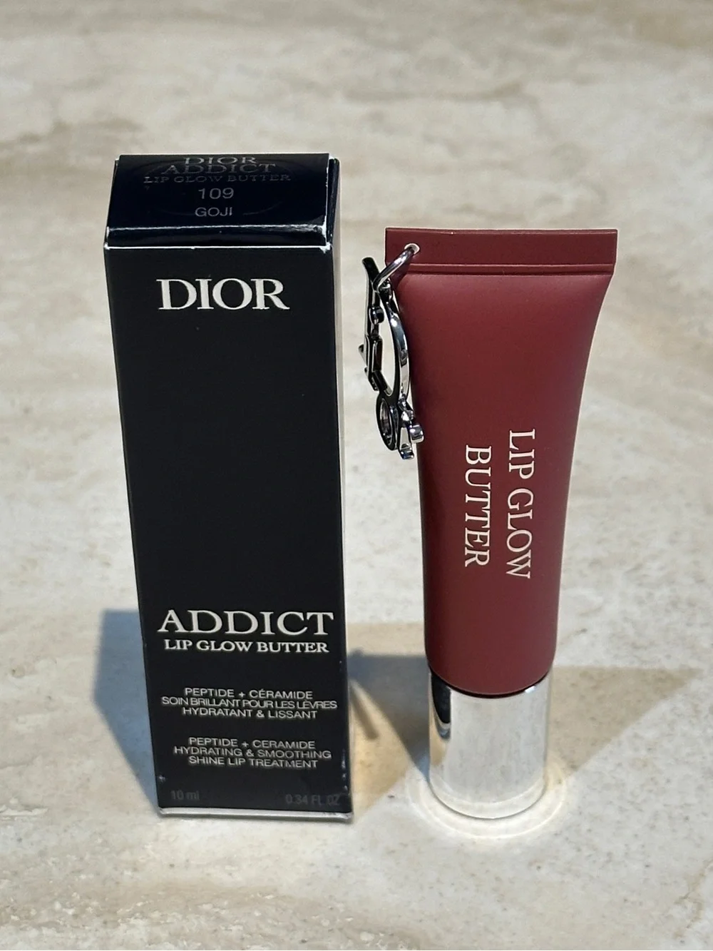 Dior Lip Glow Butter Hydrating Gloss Balm 109 Goji